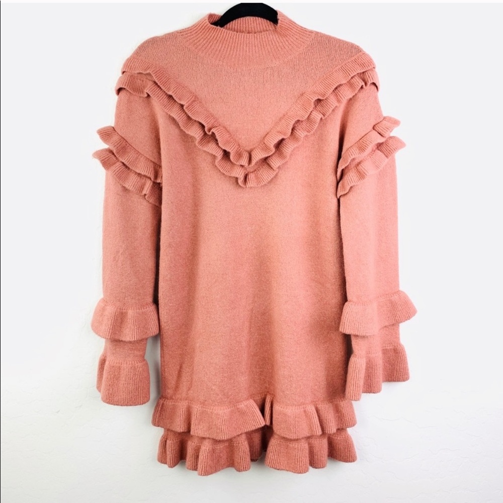 River Island Ruffle sweater dress